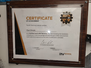 RV Technical Institute — Certified Level 2 RV Technician
